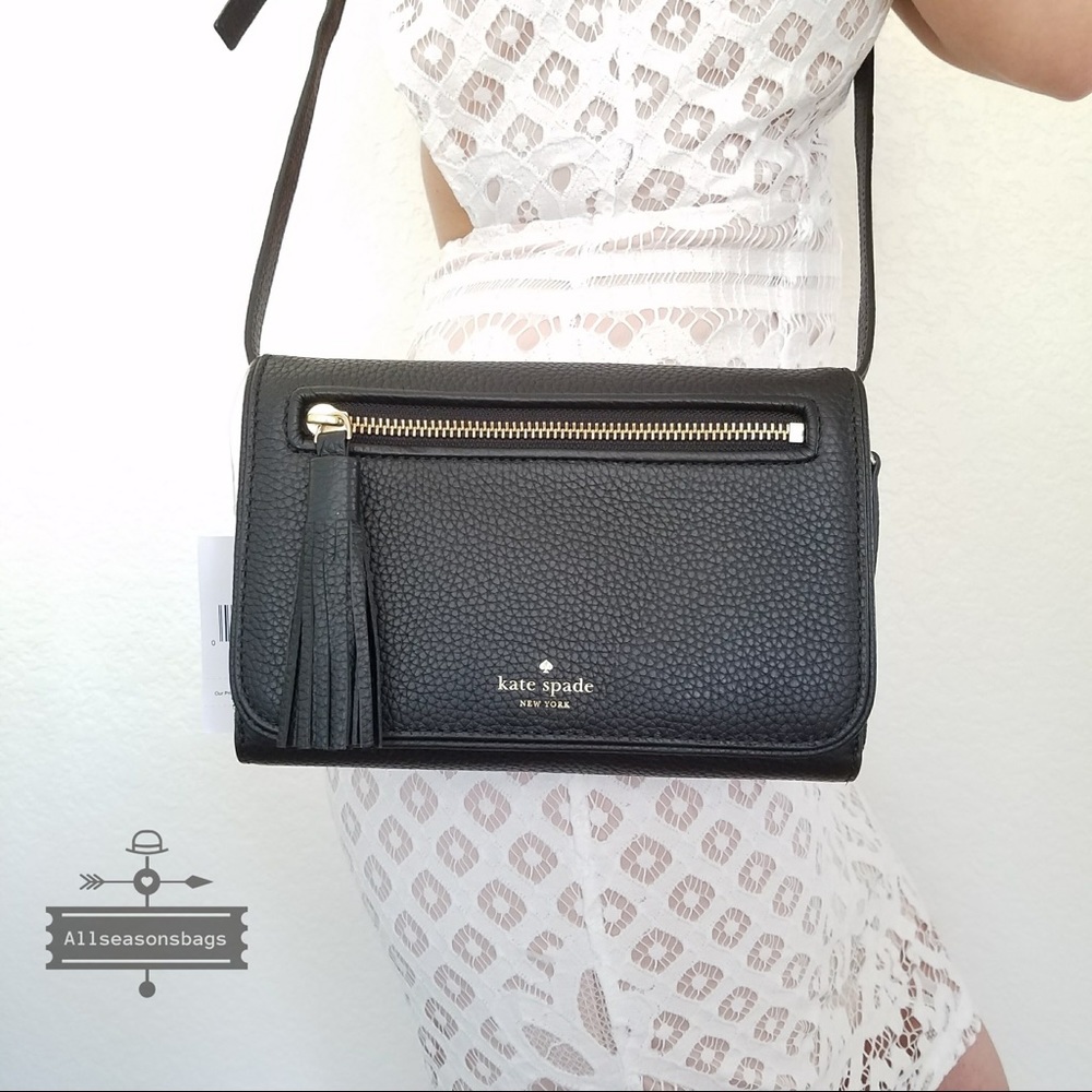 Kate spade Chester street AVIE black crossbody NWT - Picture 2 of 7